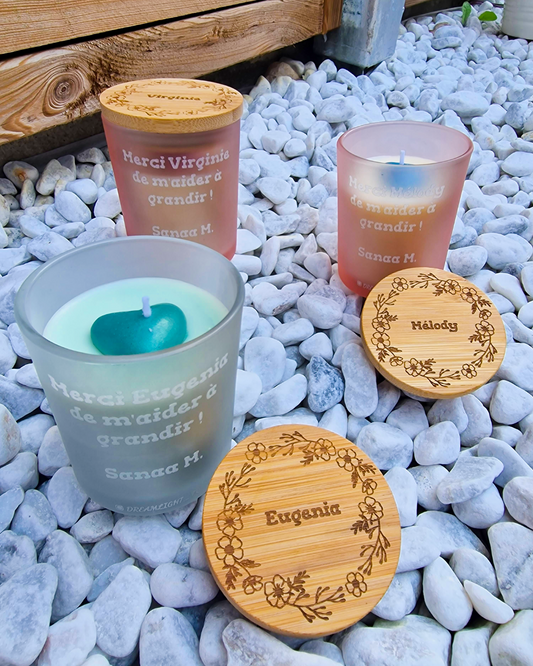 Bougie Parfumée Gravée - Personnalisée