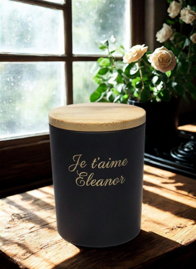 Bougie Parfumée Gravée - Personnalisée