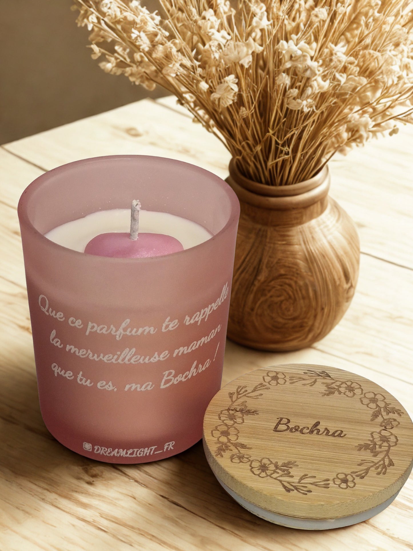Bougie Parfumée Gravée - Personnalisée